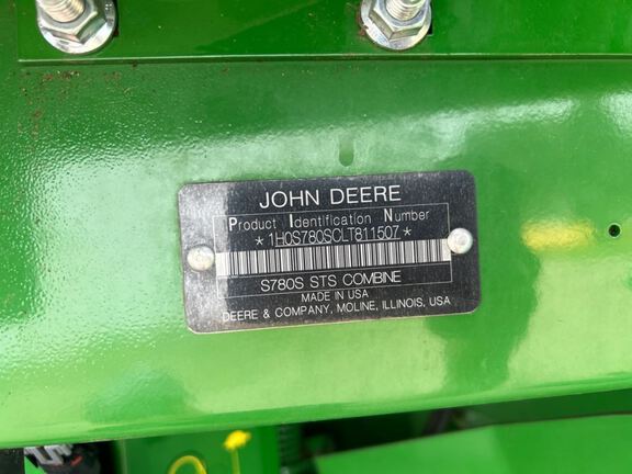 2020 John Deere S780 Combine