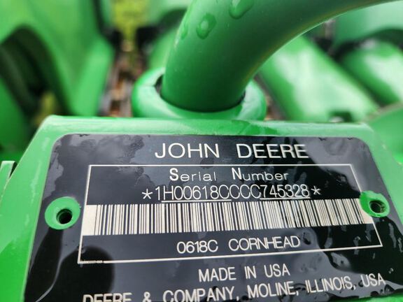 2012 John Deere 618C Header Corn Head