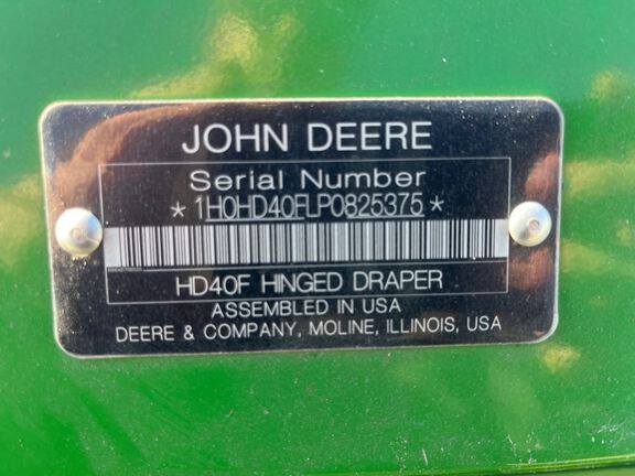 2023 John Deere HD40F Header Combine