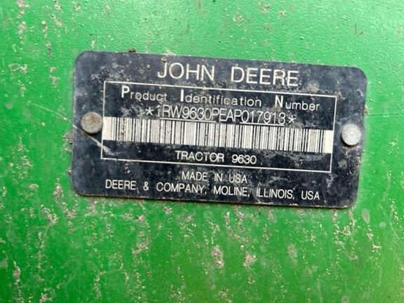 2010 John Deere 9630 Tractor 4WD