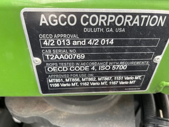 2023 Fendt 1162 VARIO M Tractor Rubber Track