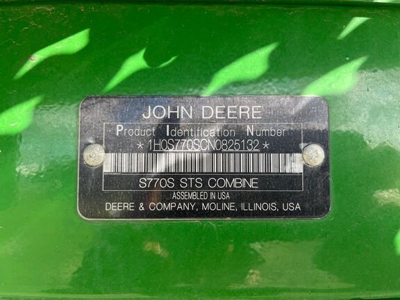 2023 John Deere S770 Combine