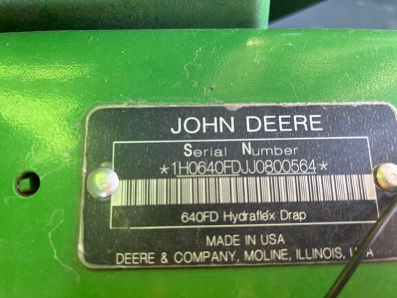 2018 John Deere 640FD Header Combine