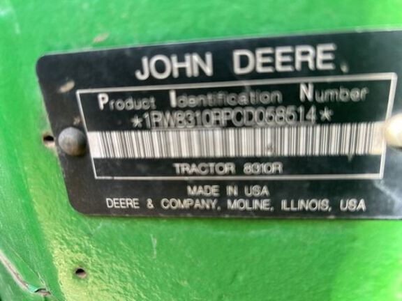 2012 John Deere 8310R Tractor