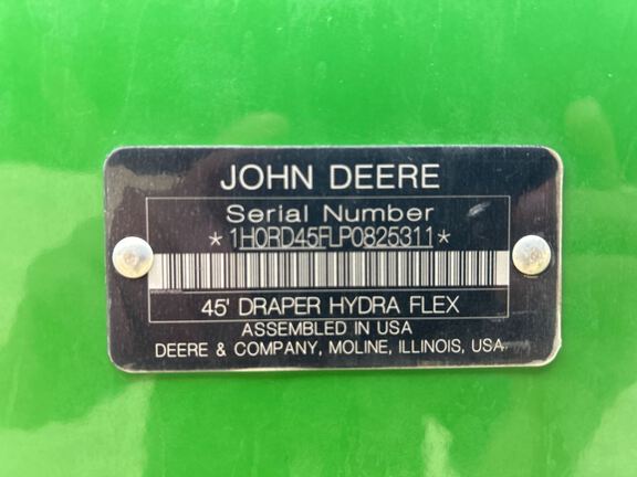 2023 John Deere RD45F Header Combine