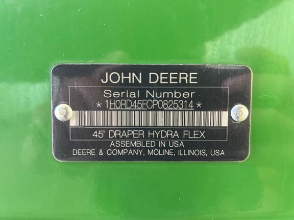 2023 John Deere RD45F Header Combine