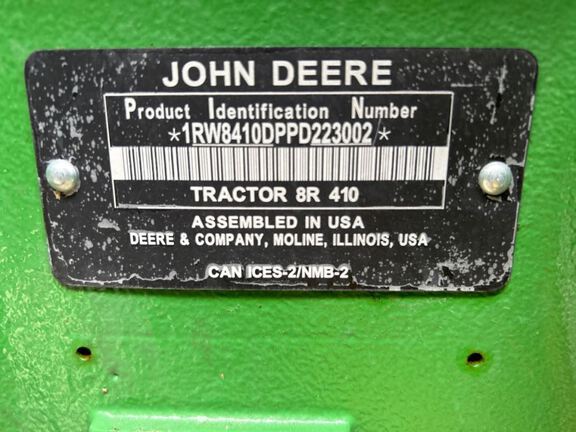 2023 John Deere 8R 410 Tractor