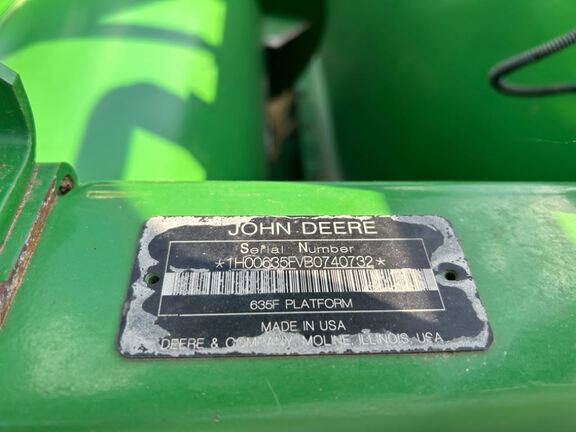 2011 John Deere 635F Header Combine