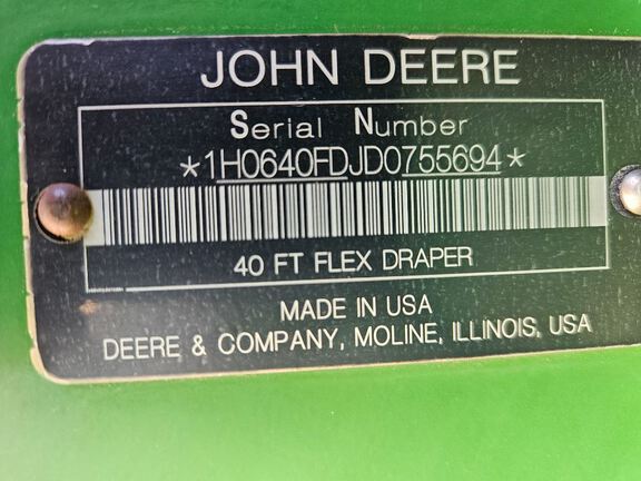 2013 John Deere 640FD Header Combine