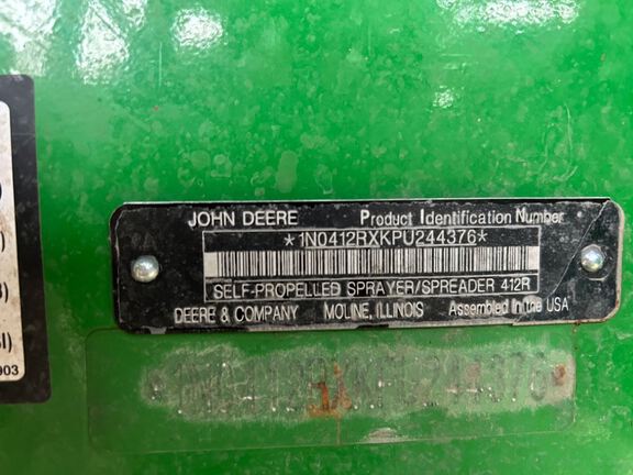 2024 John Deere 412R Sprayer/High Clearance