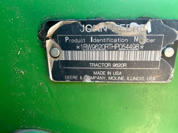 2017 John Deere 9620R Tractor 4WD