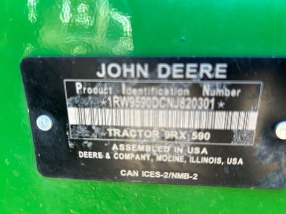 2022 John Deere 9RX 590 Tractor Rubber Track