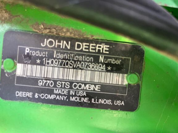 2010 John Deere 9770 STS Combine