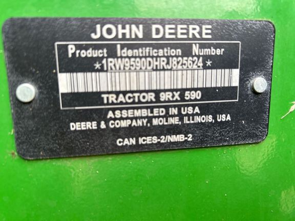 2024 John Deere 9RX 590 Tractor Rubber Track