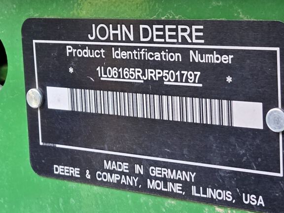 2025 John Deere 6R 165 Tractor
