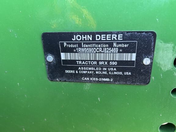 2024 John Deere 9RX 590 Tractor Rubber Track