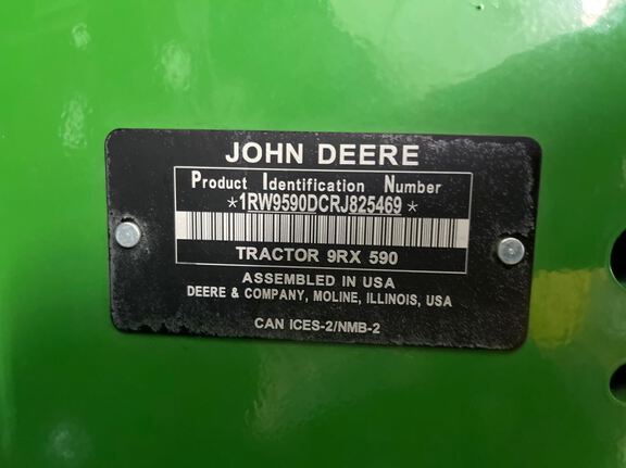 2024 John Deere 9RX 590 Tractor Rubber Track