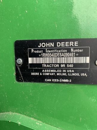 2025 John Deere 9R 540 Tractor 4WD