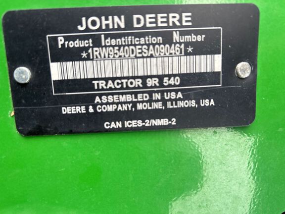 2025 John Deere 9R 540 Tractor 4WD