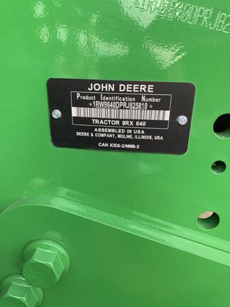2024 John Deere 9RX 640 Tractor Rubber Track