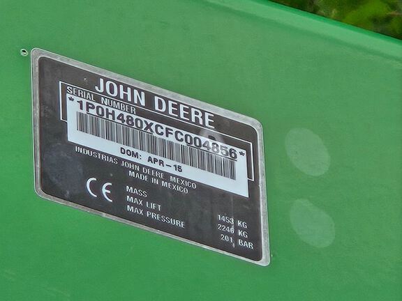 2015 John Deere H480 Loader