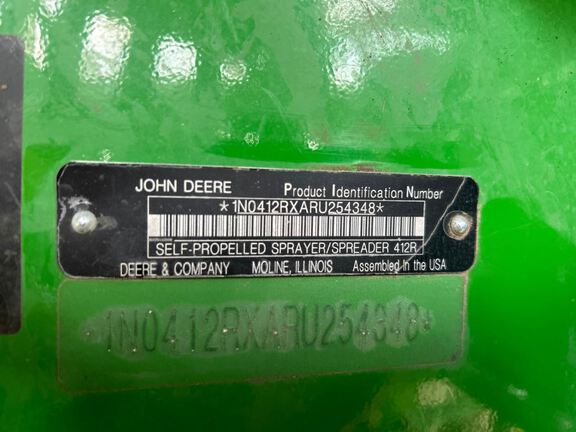 2025 John Deere 412R Sprayer/High Clearance