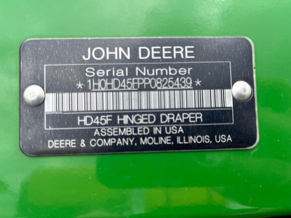 2023 John Deere HD45F Header Combine
