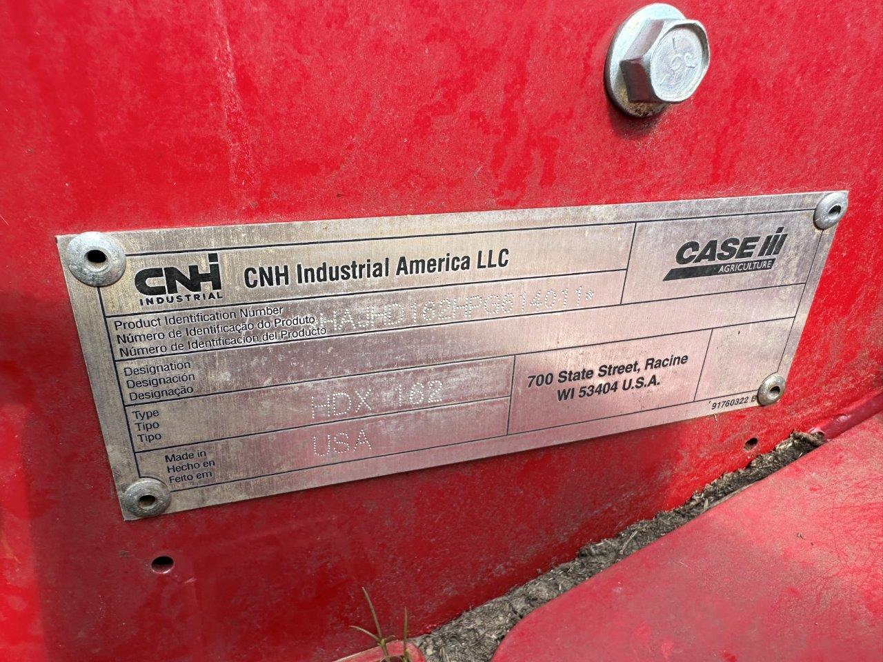 2023 Case IH HDX162 Header Hay