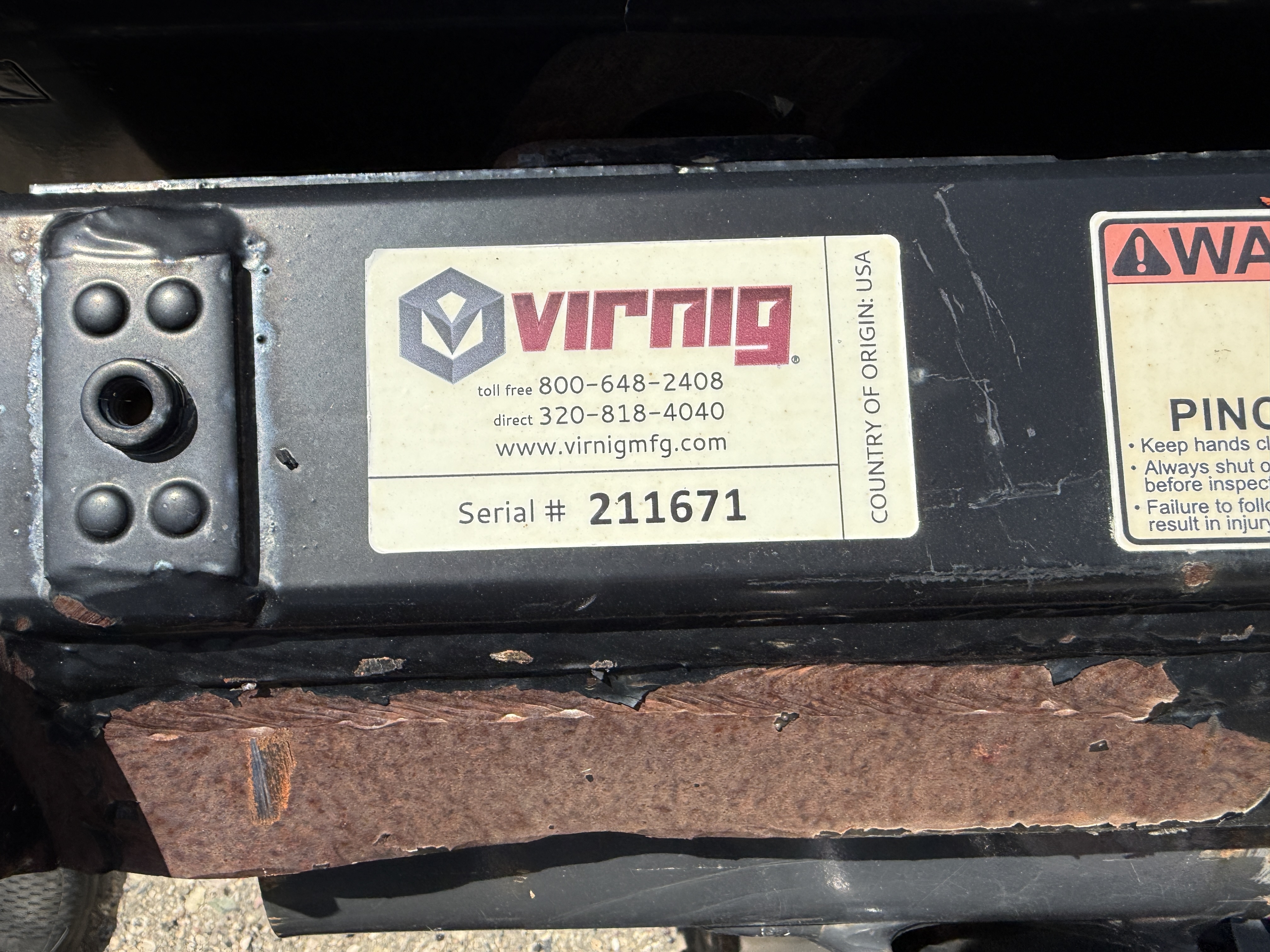 2021 Virnig SESP120 Snow Pusher