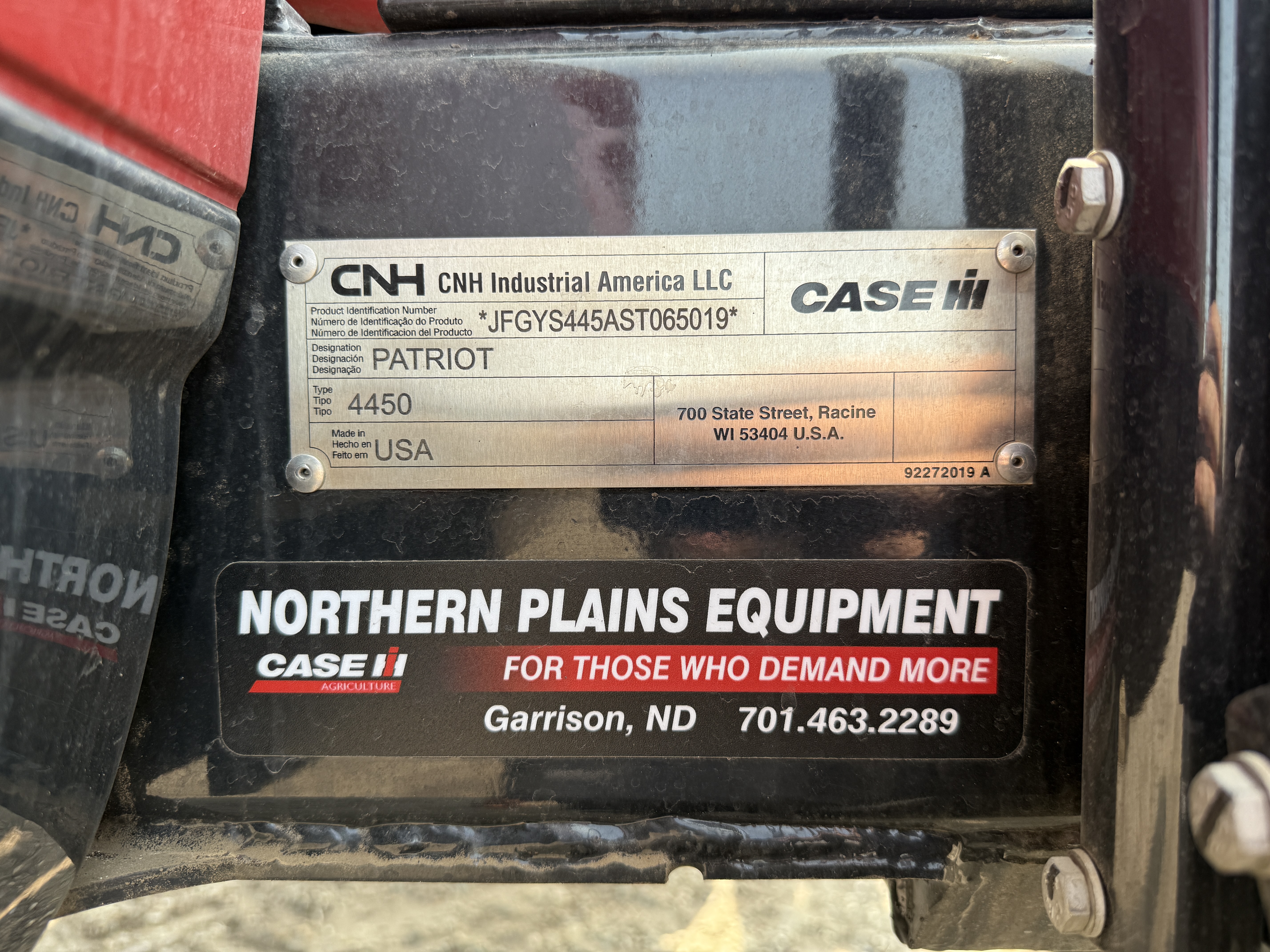 2025 Case IH Patriot 4450 Sprayer/High Clearance