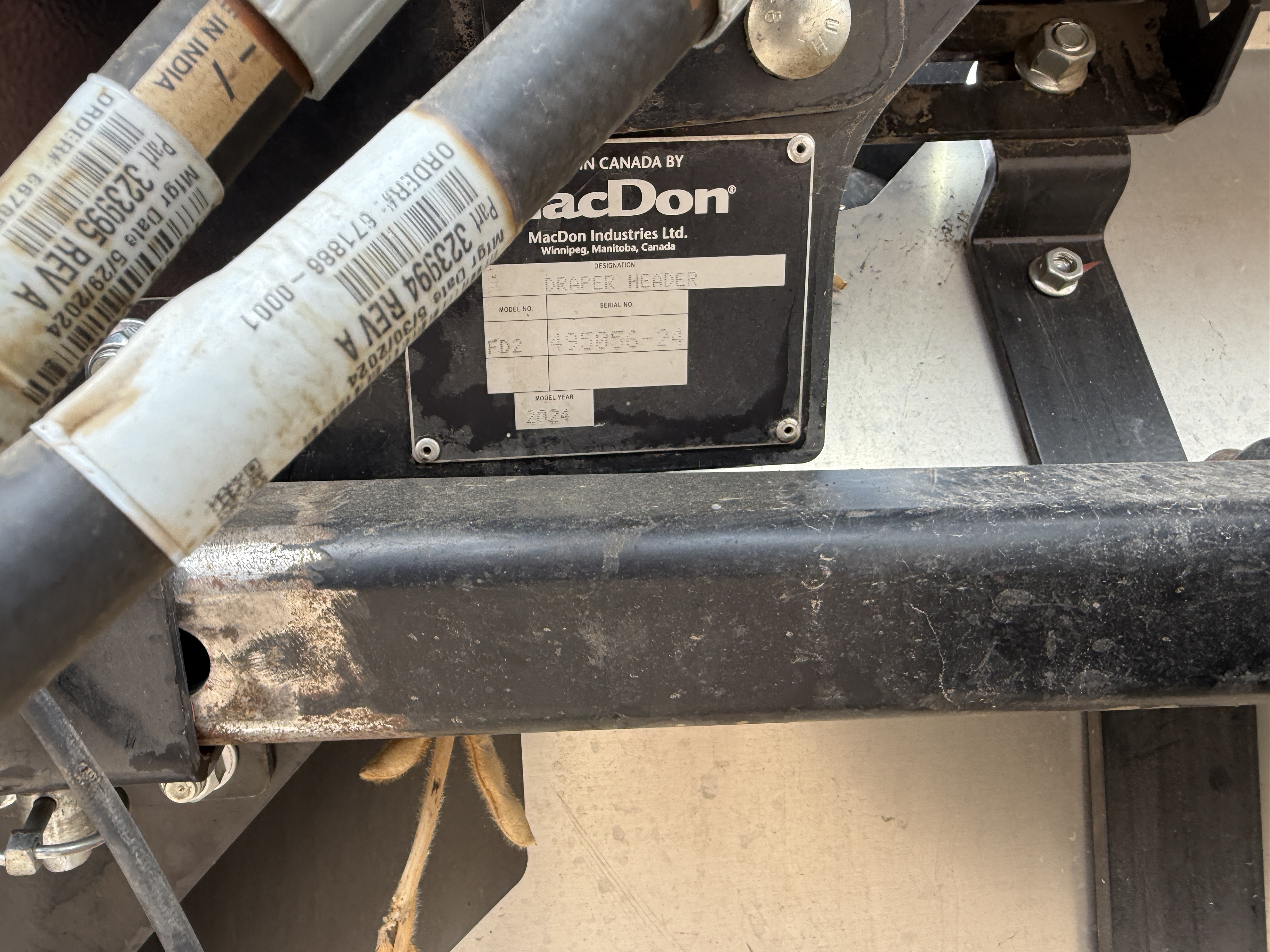 2024 MacDon FD245 Header Combine