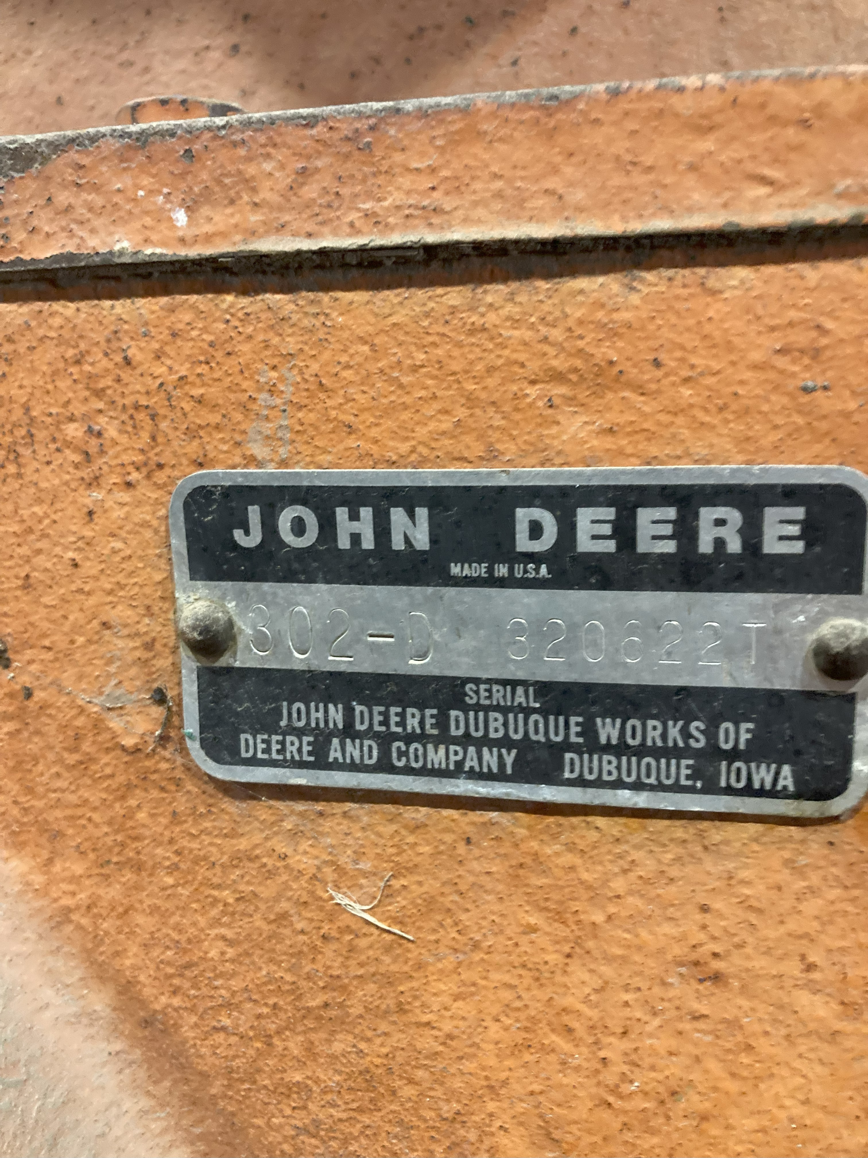 John Deere 302D Tractor