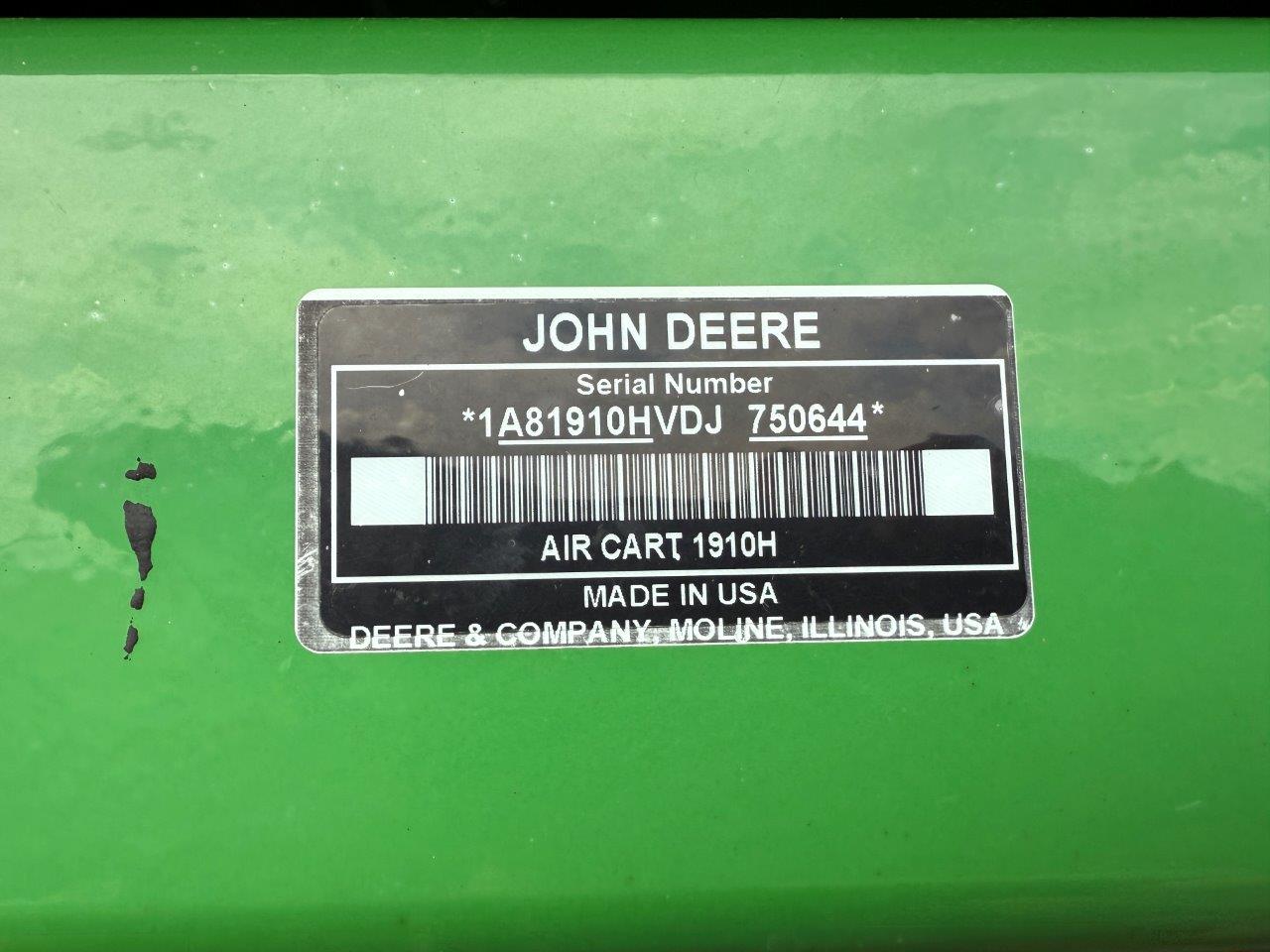 2013 John Deere 1895 Air Drill