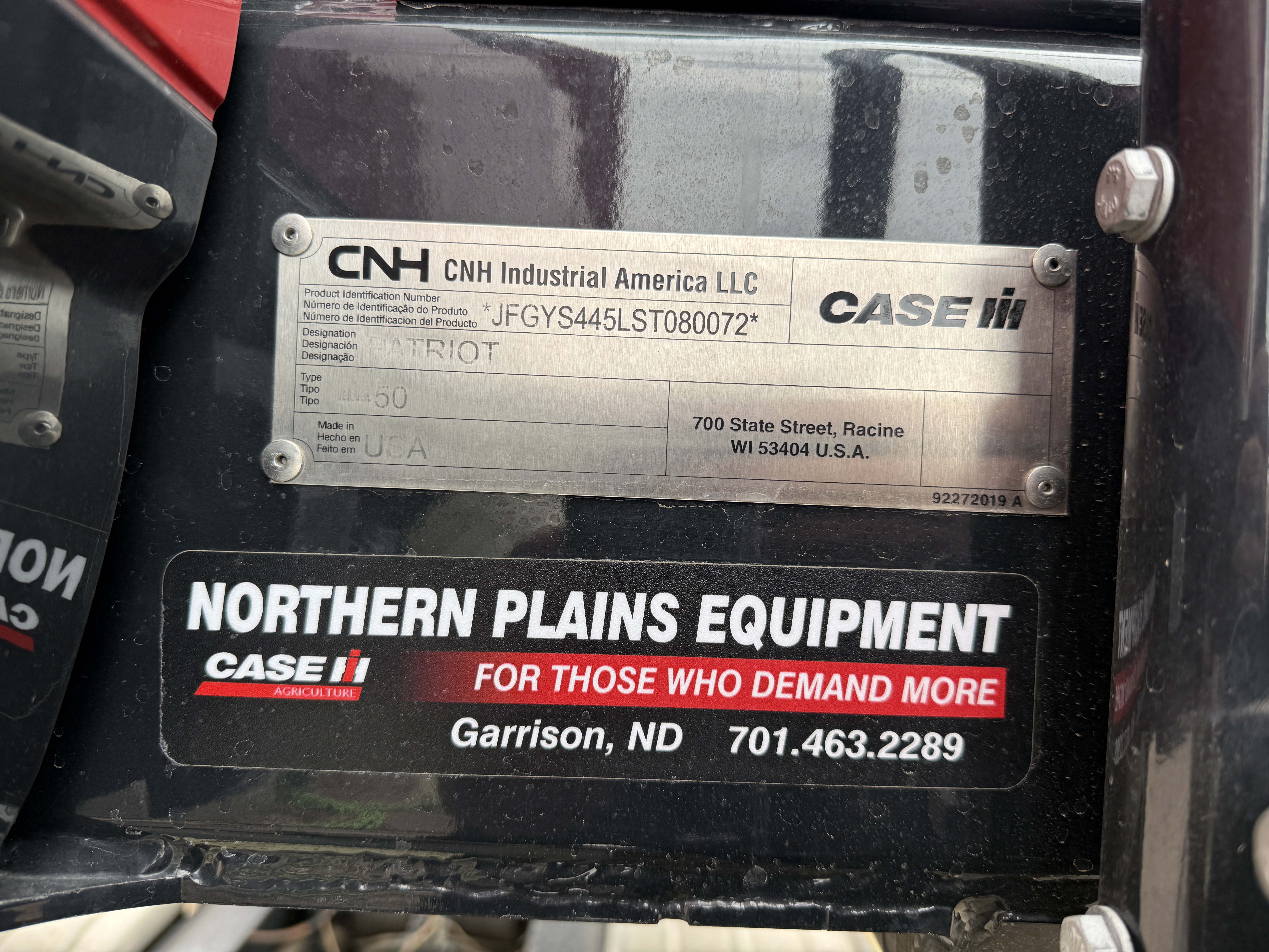 2026 Case IH Patriot 4450 Sprayer/High Clearance