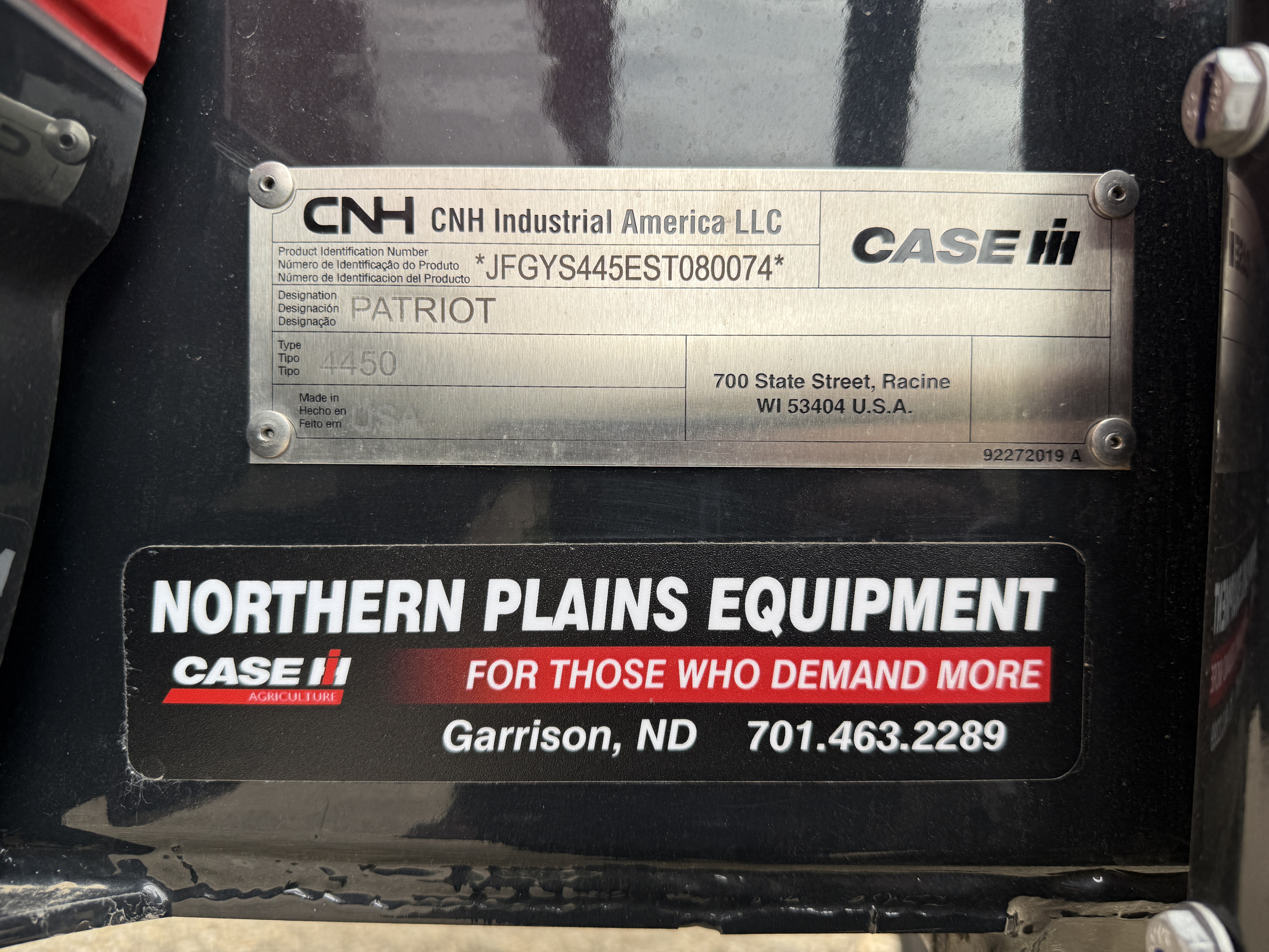 2026 Case IH Patriot 4450 Sprayer/High Clearance