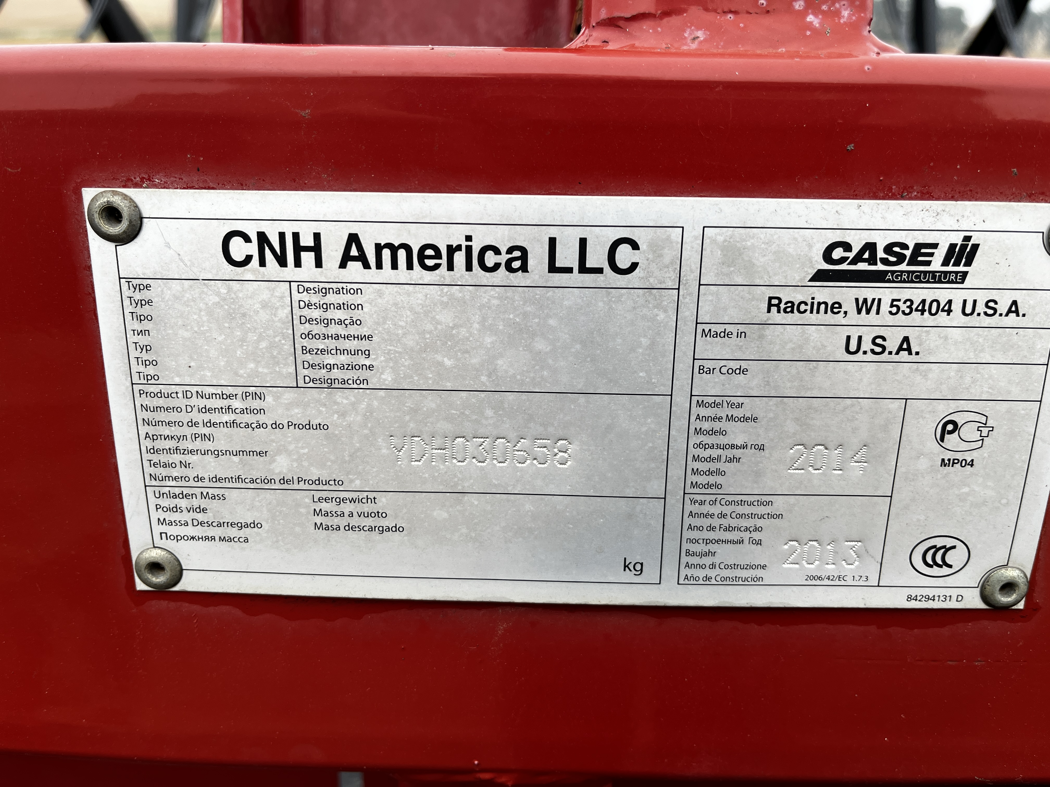 2014 Case IH 3162 Header Draper