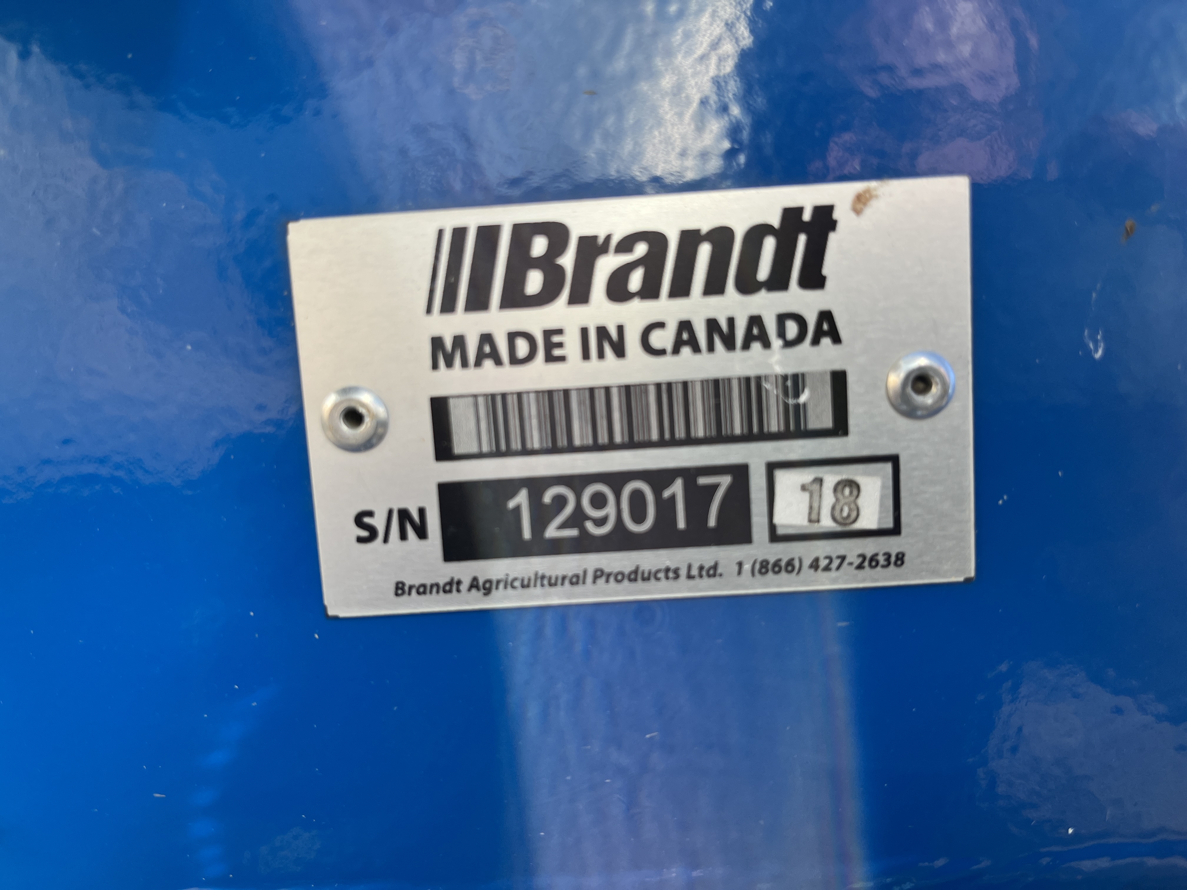 2018 Brandt 1547LP Belt Conveyor