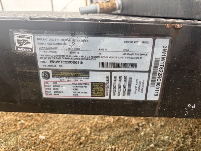 2023 Misc 500 Trailer/Fuel