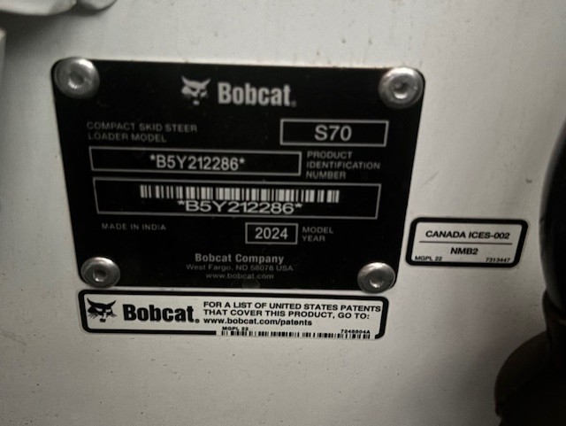 2024 Bobcat S70 Skid Steer Loader