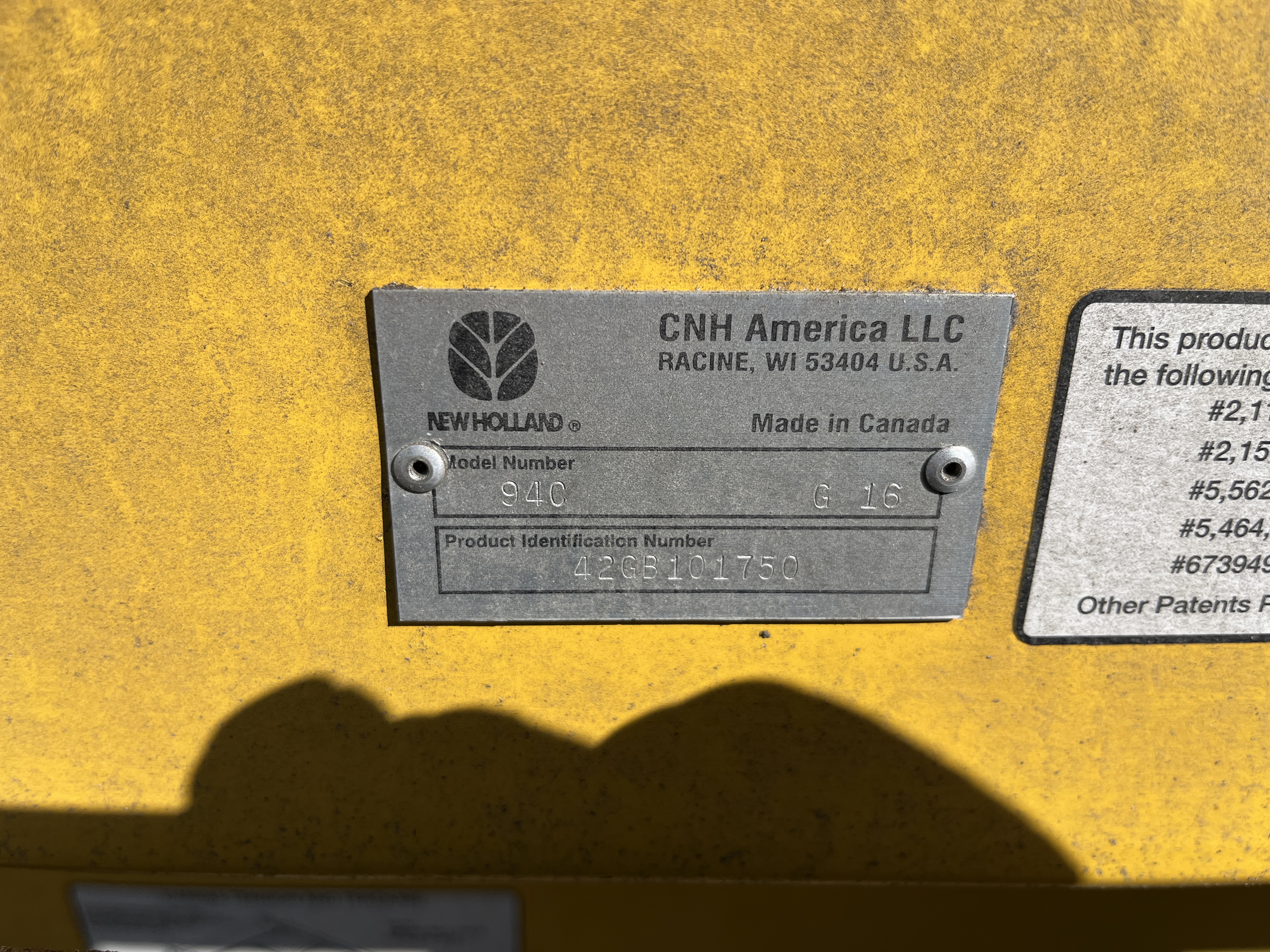 2010 New Holland 94C Header Draper