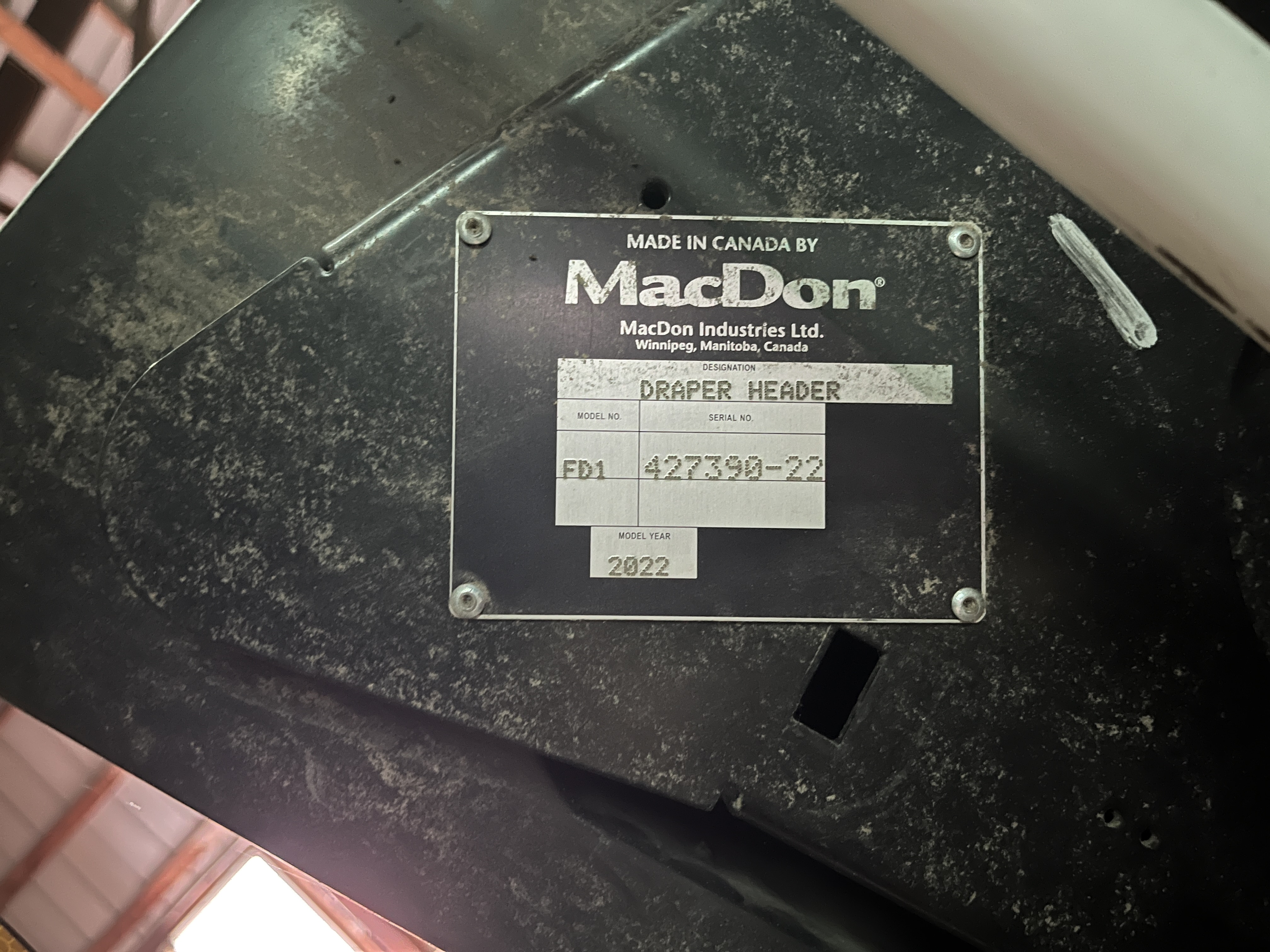 2022 MacDon FD145 Header Combine