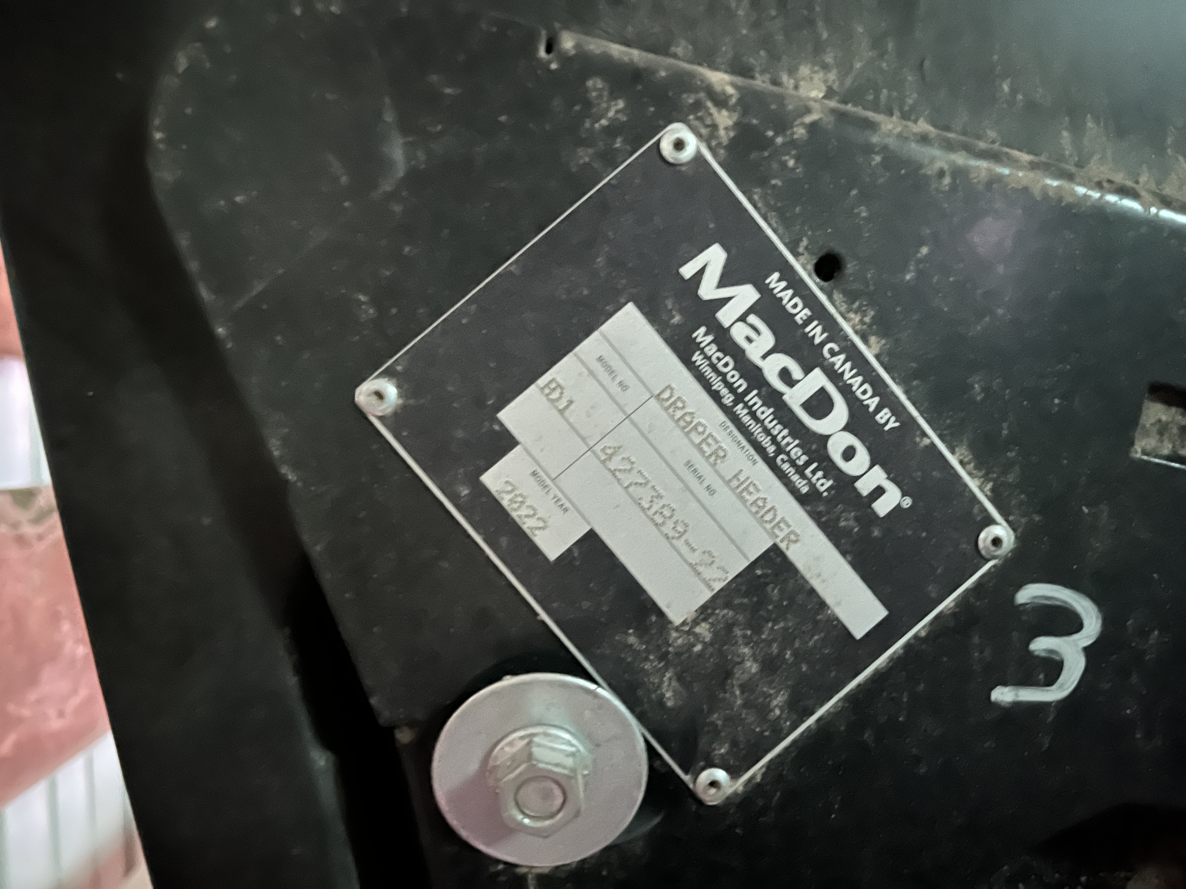 2022 MacDon FD145 Header Combine