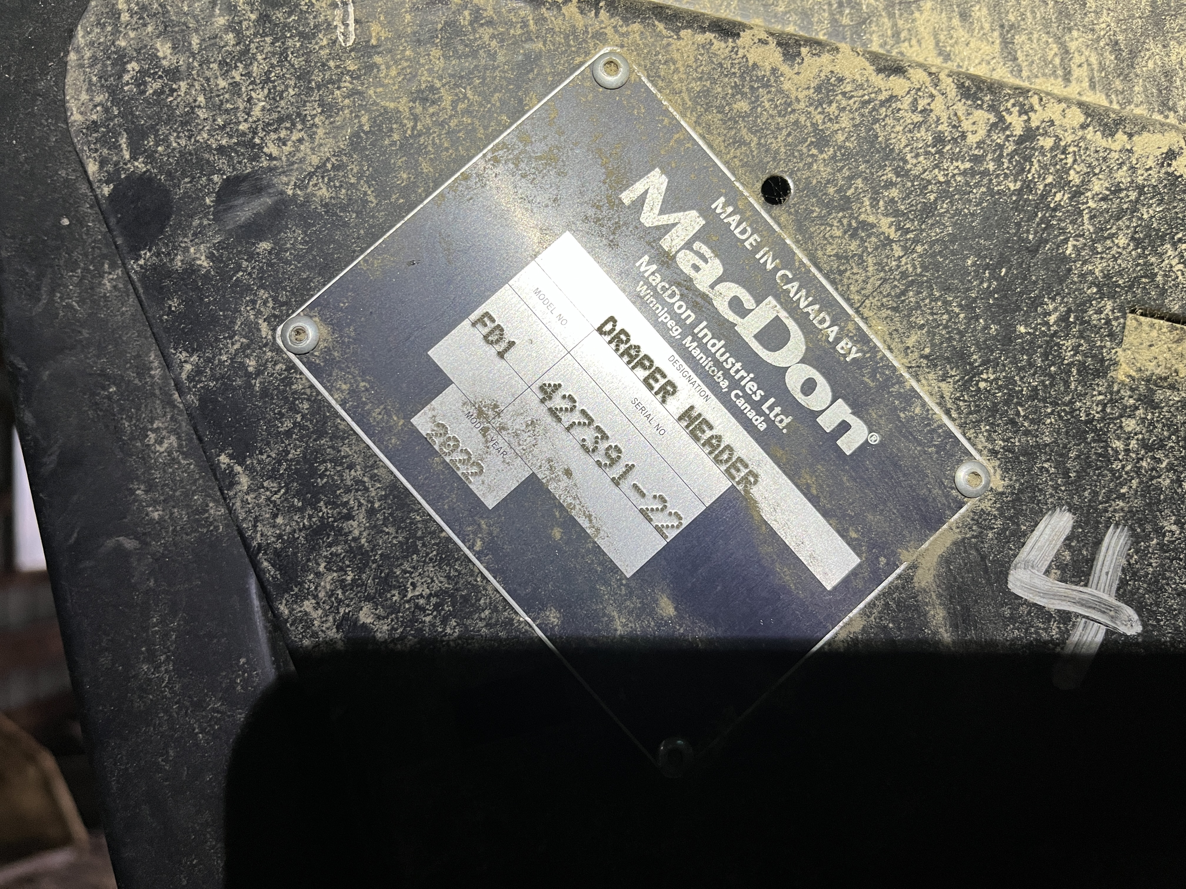 2022 MacDon FD145 Header Combine