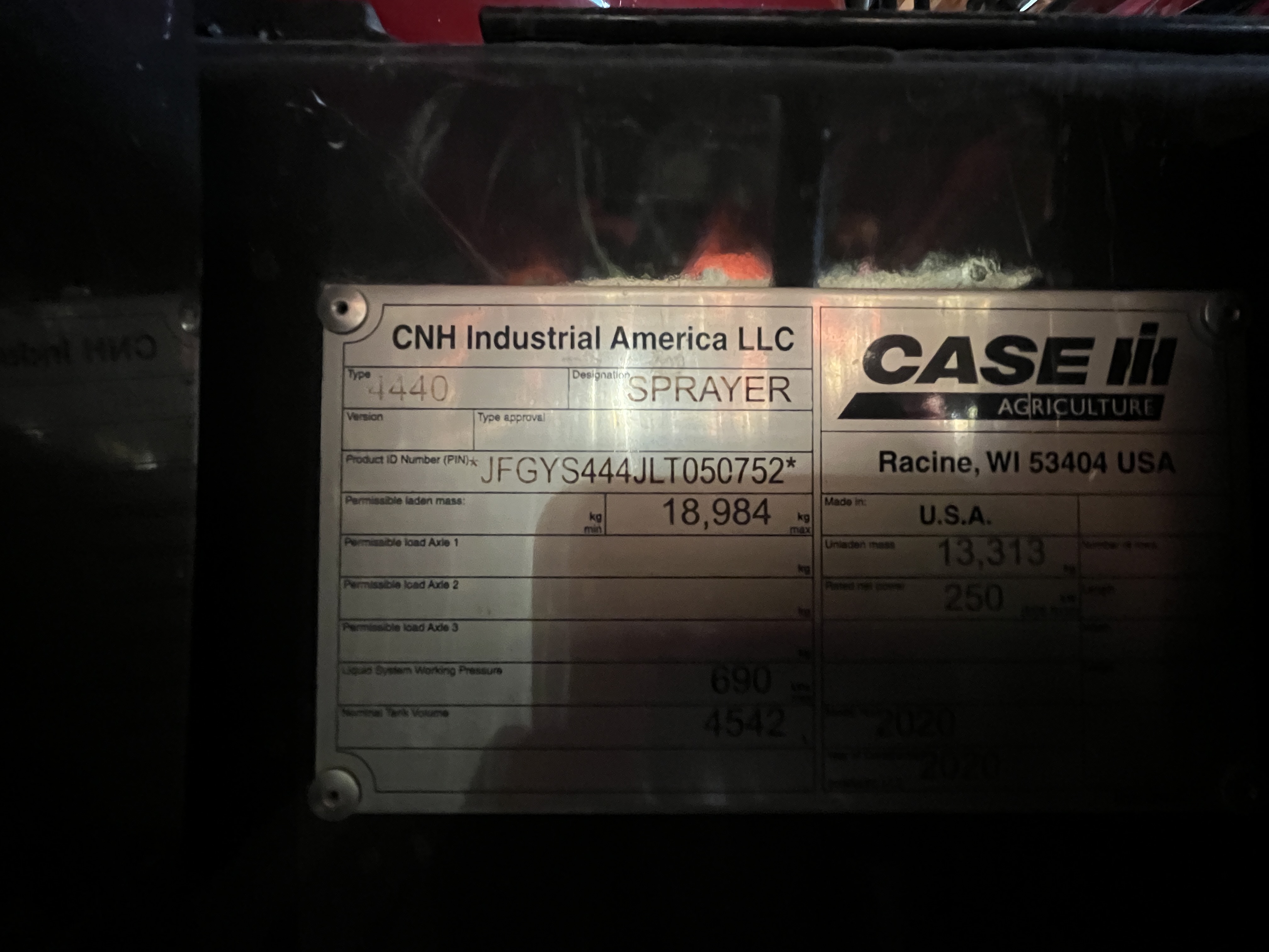 2019 Case IH PAT4440 Sprayer/High Clearance