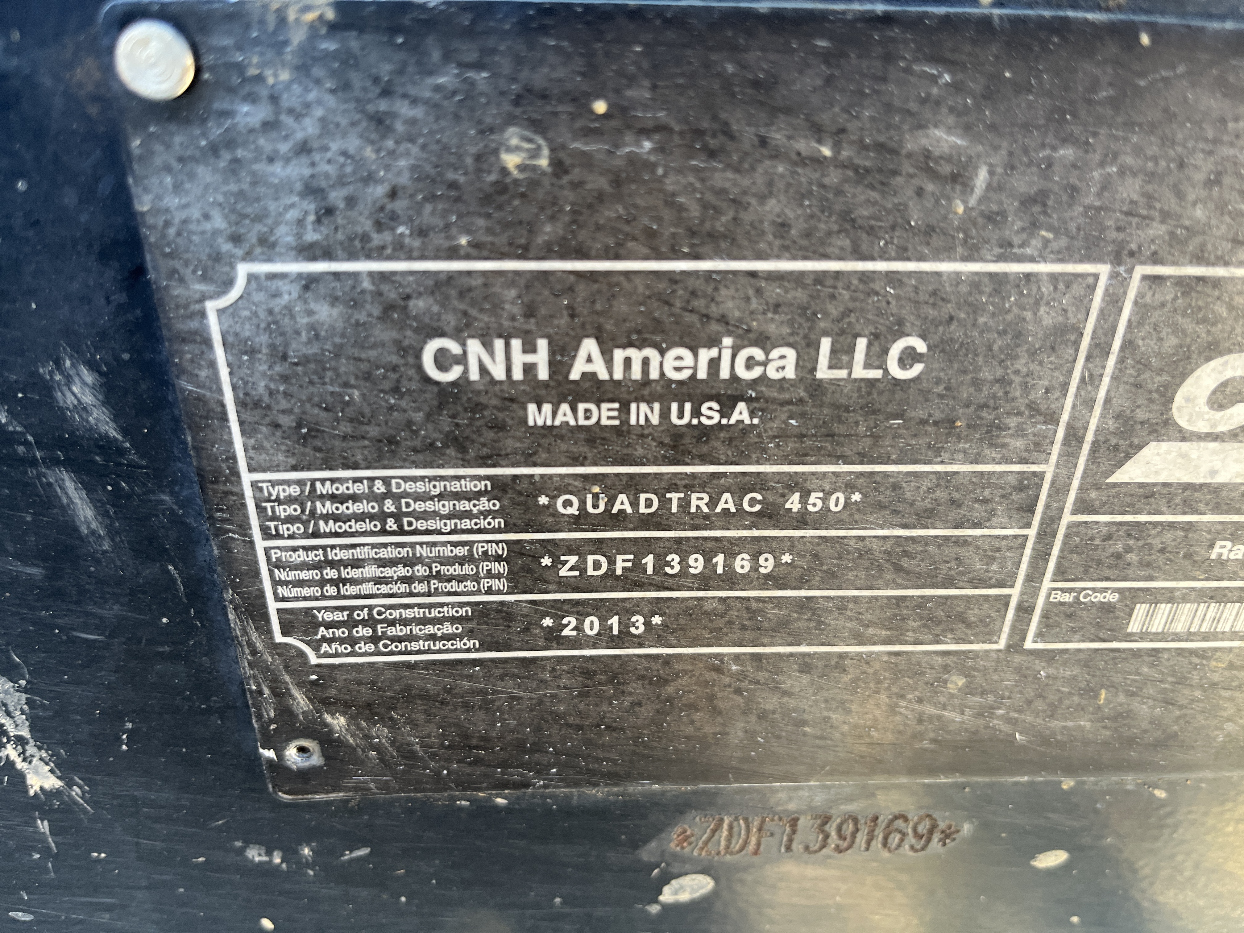 2014 Case IH STG450 Tractor