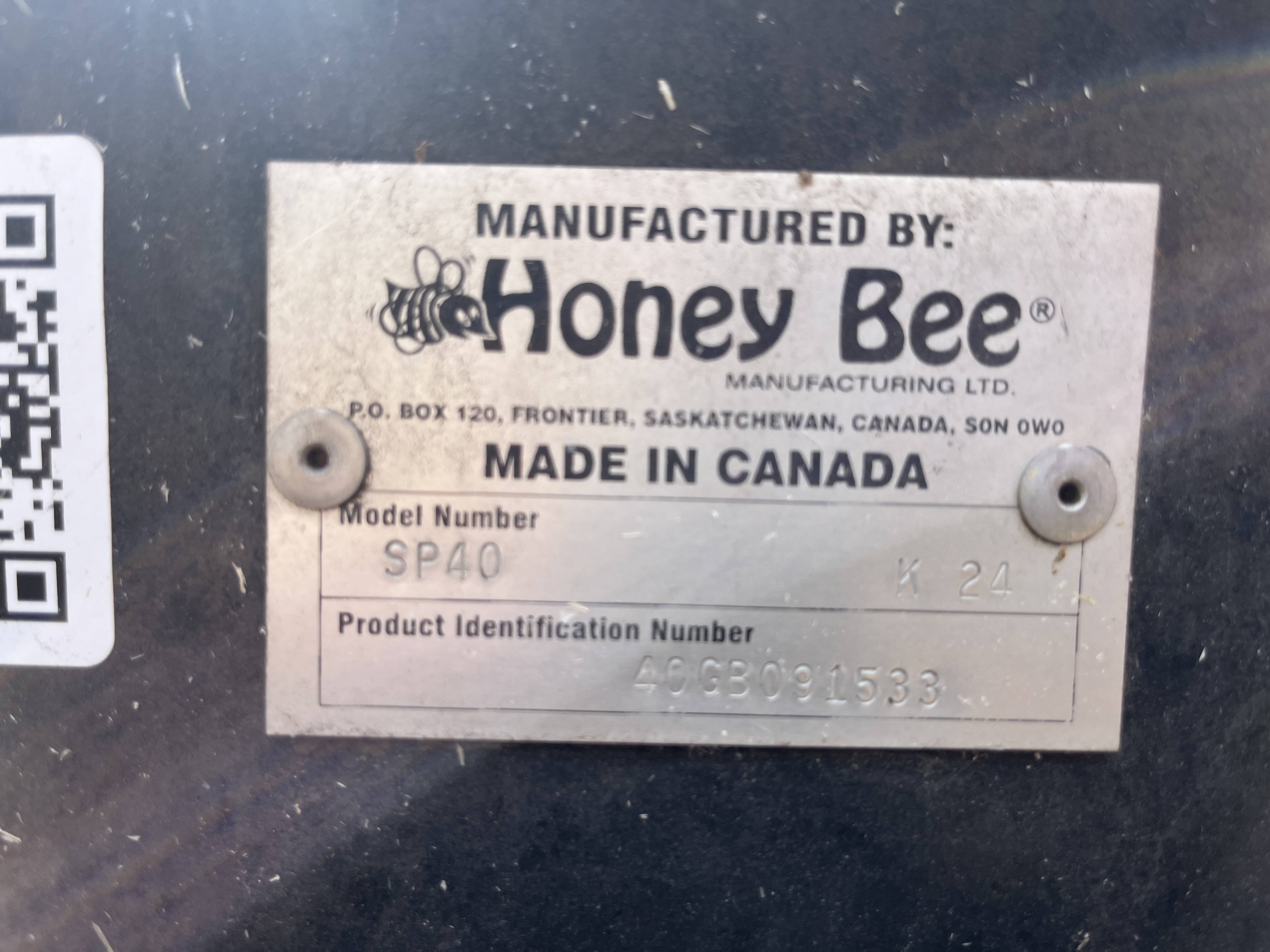 2009 Honey Bee SP40 Header Draper