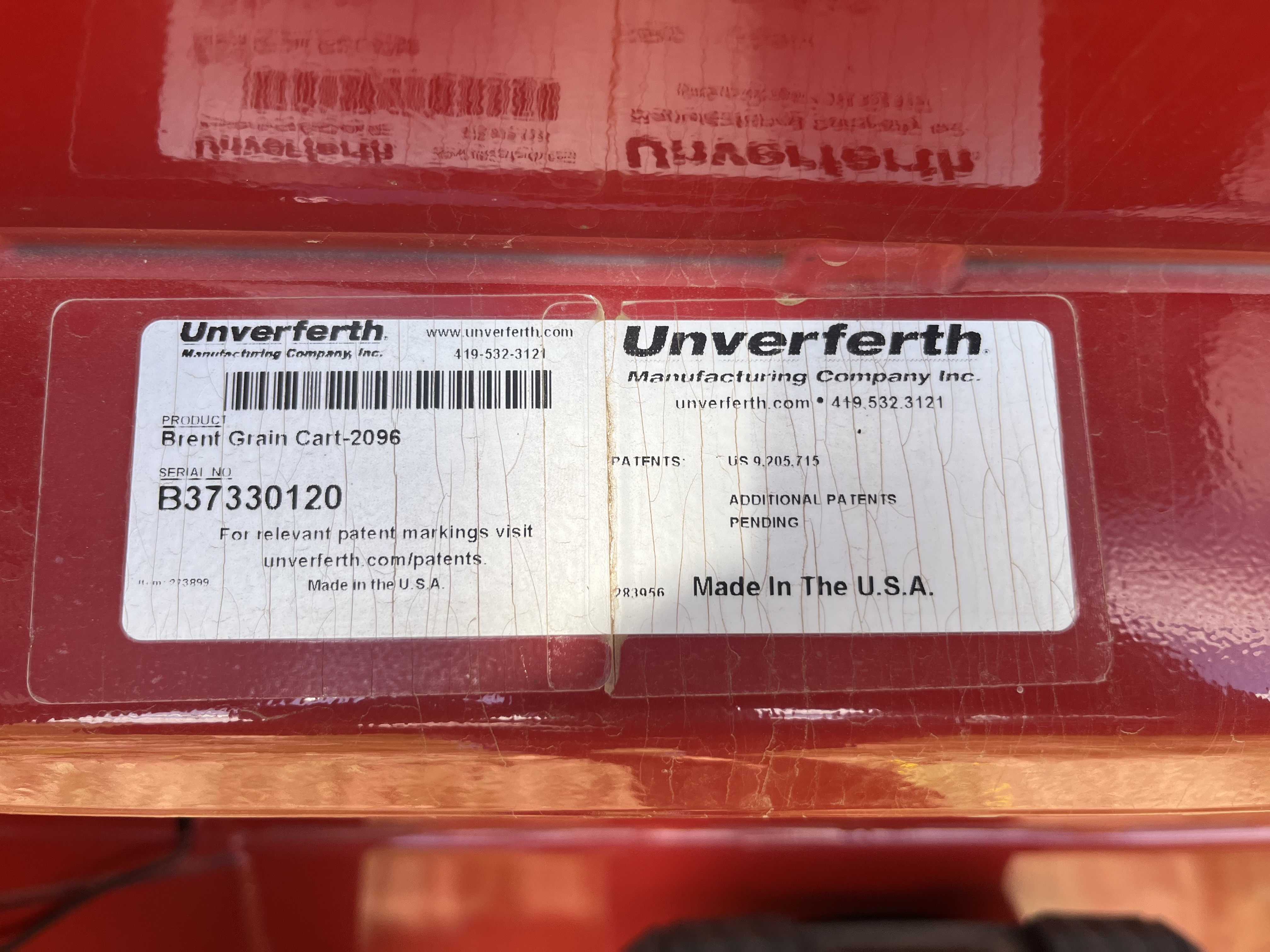 2018 Brent 2096 Grain Cart