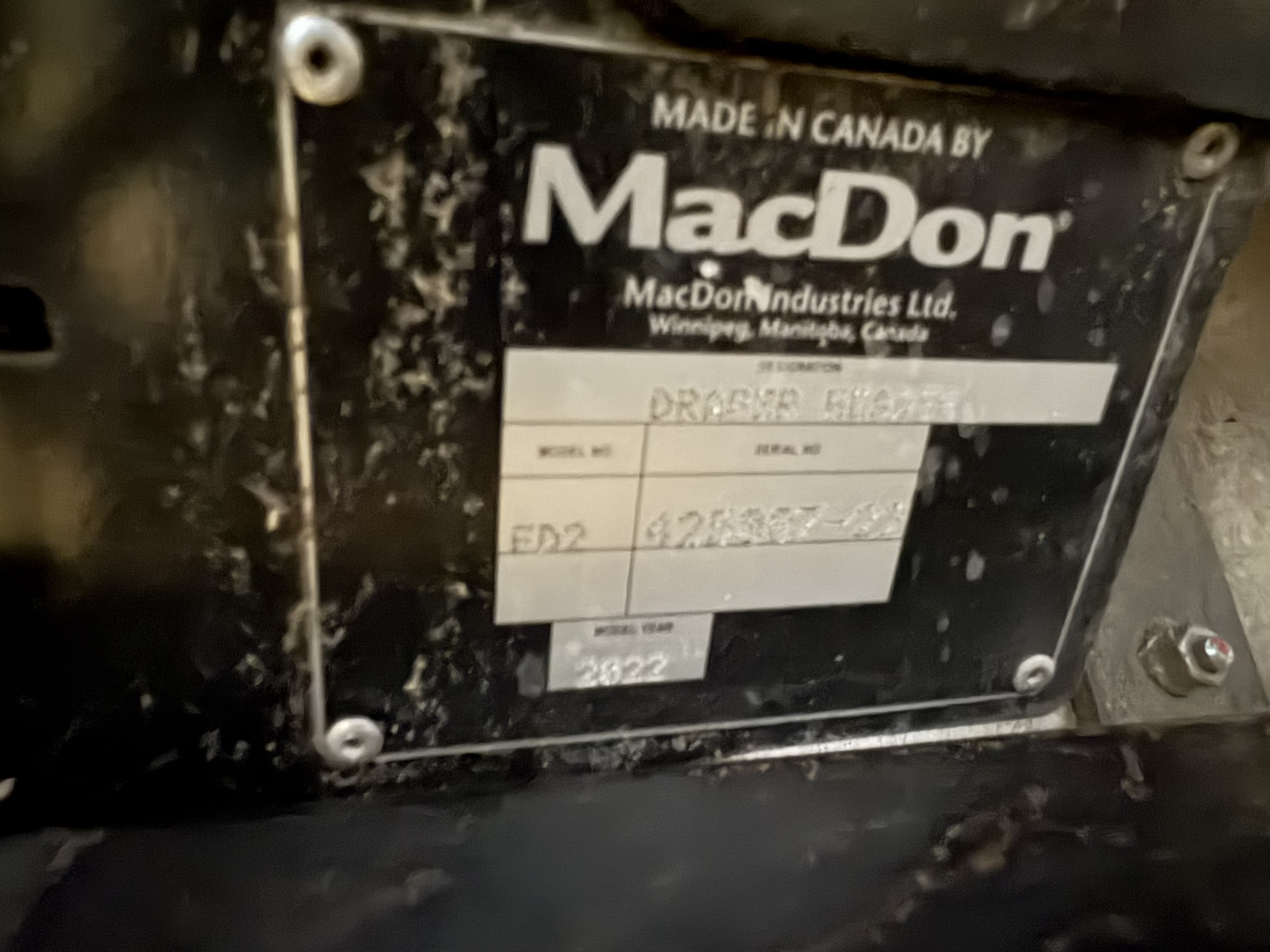 2022 MacDon FD250 Header Combine