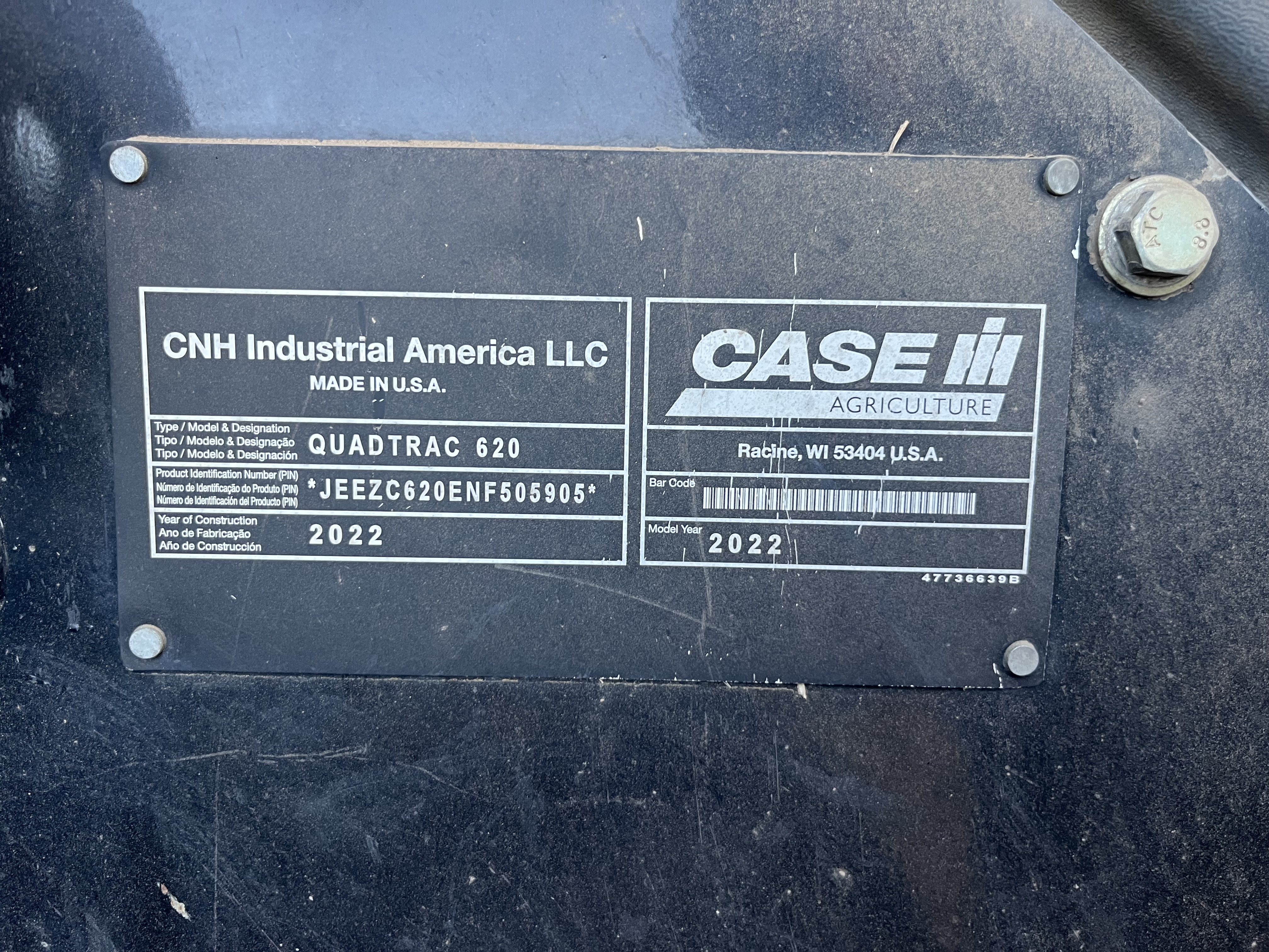 2022 Case IH STG620 Tractor