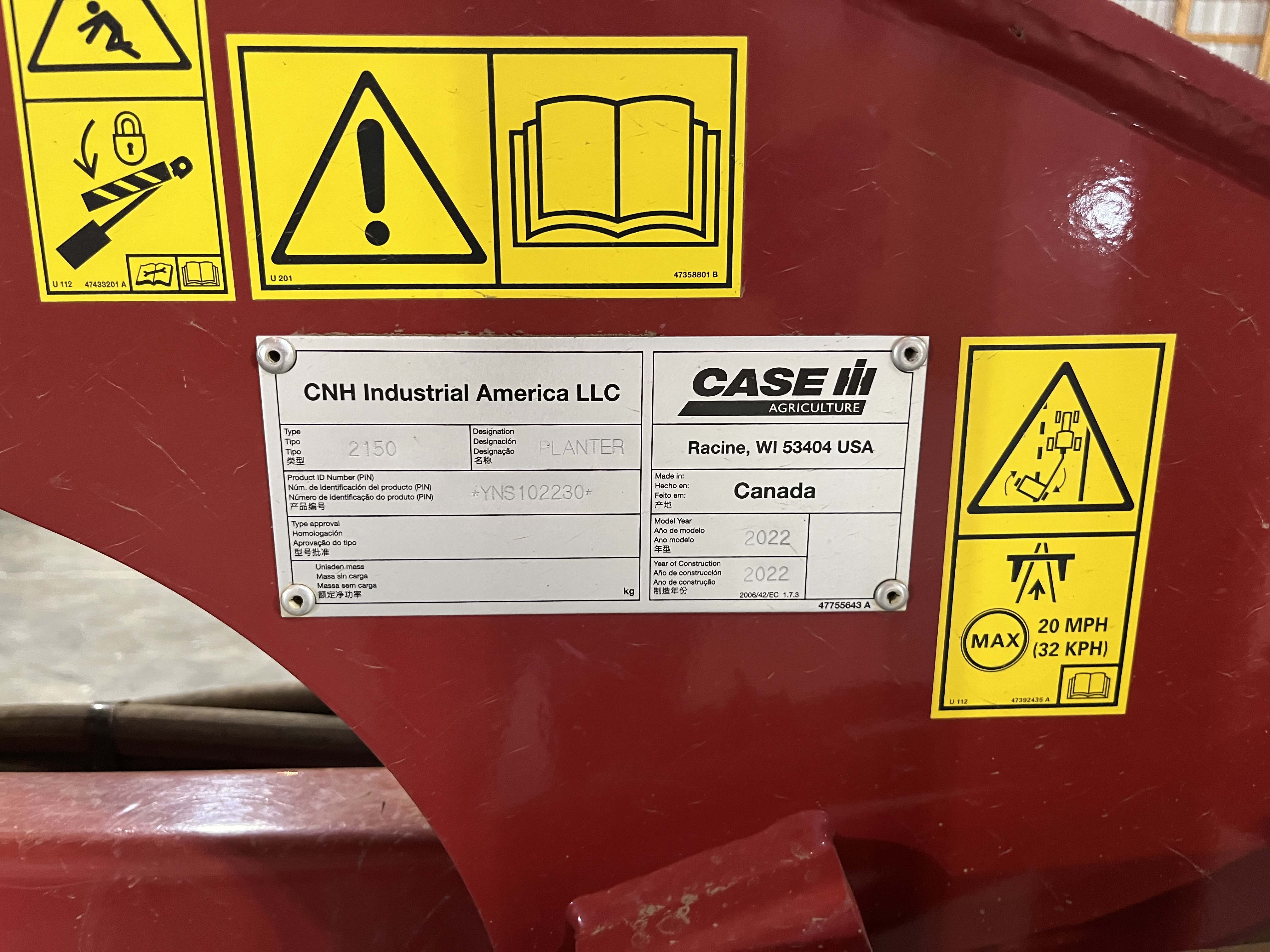2022 Case IH 2150 Planter